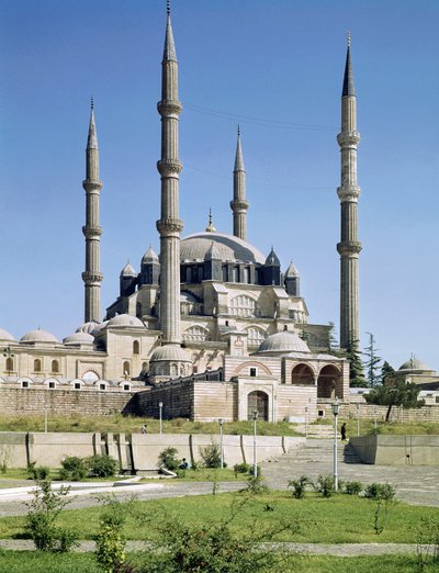 Uitzicht op de moskee, Ottomaans, gebouwd c.1569-75 door Sinan